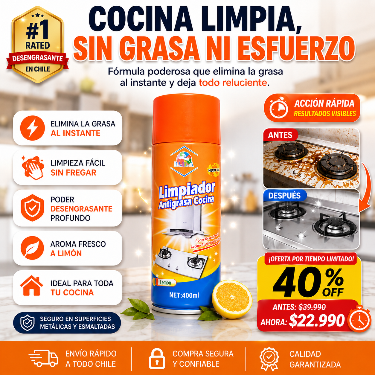 GreaseOff Max™ Limpiador de grasa